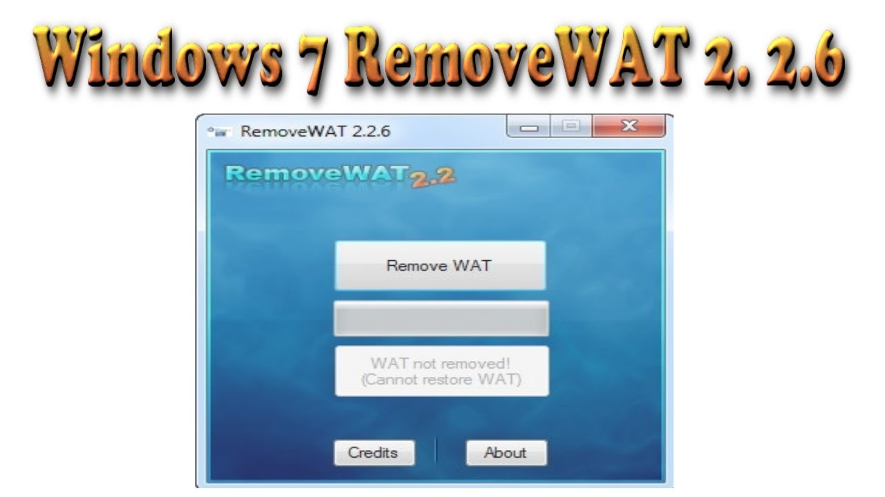 how to removewat
